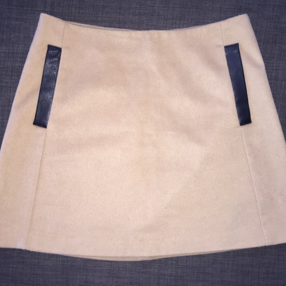 ASOS A-line cream mini-skirt